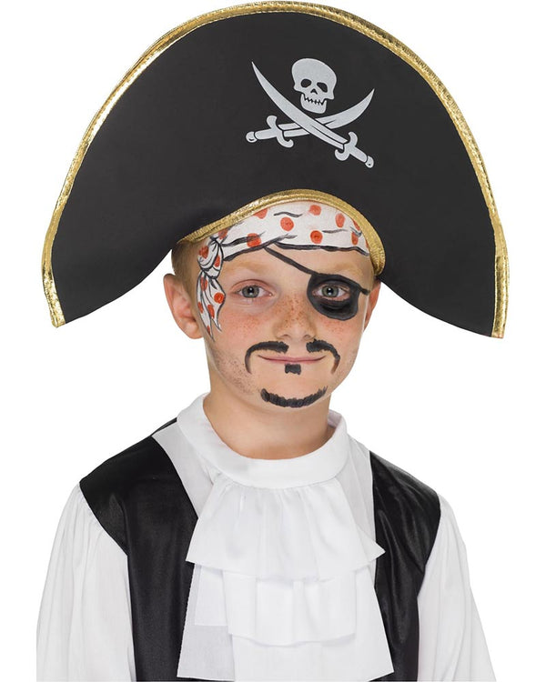 Black Pirate Captain Hat