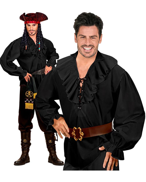 Black Pirate Mens Shirt