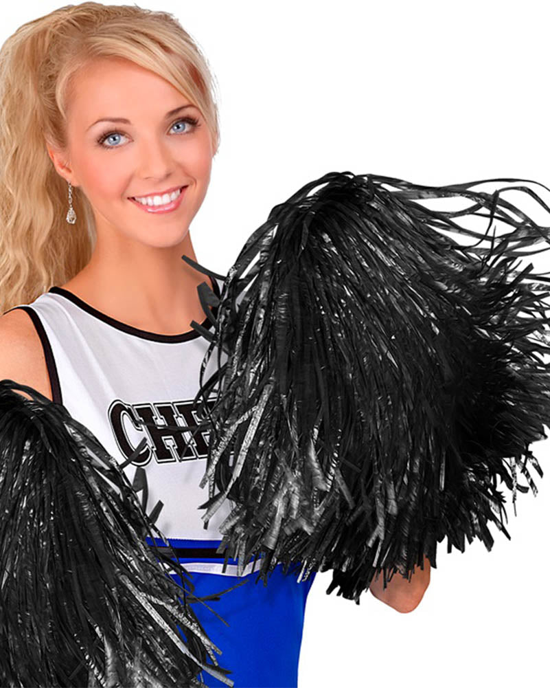 Black Cheerleading Pom Pom