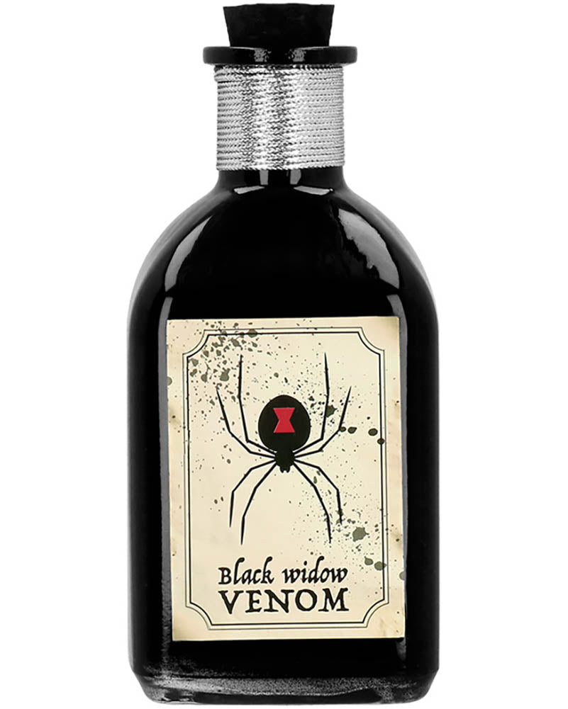 Black Widow Venom Glass Bottle Halloween Prop 14cm