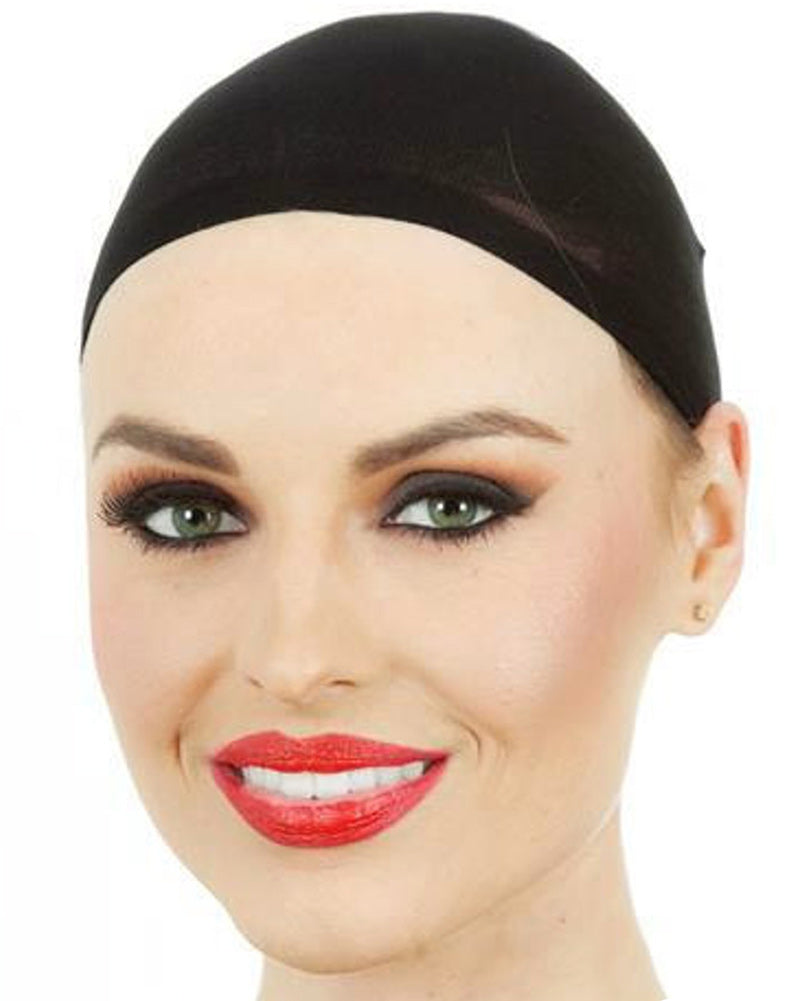 Black Stocking Wig Caps Pack of 2