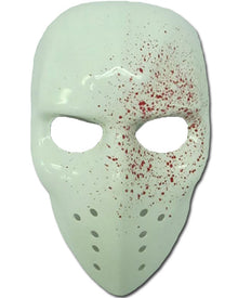 Blood Shot Hockey Halloween Mask