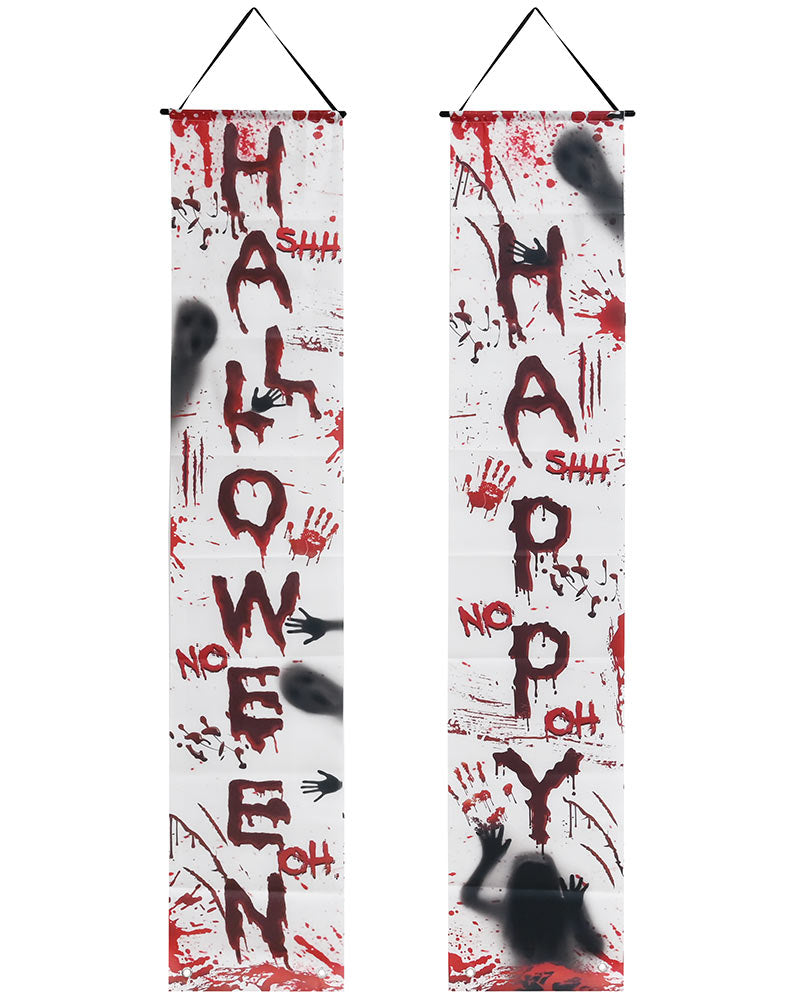 Bloody Banner 1.8m Pack of 2 For Halloween