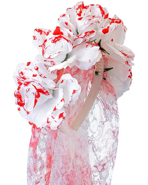 Bloody Bridal Veil with Roses