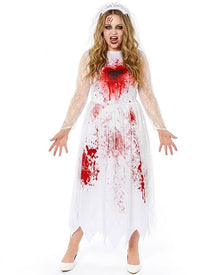 Bloody Bride Womens Plus Size Halloween Costume