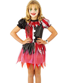 Bloody Clown Girls Halloween Costume