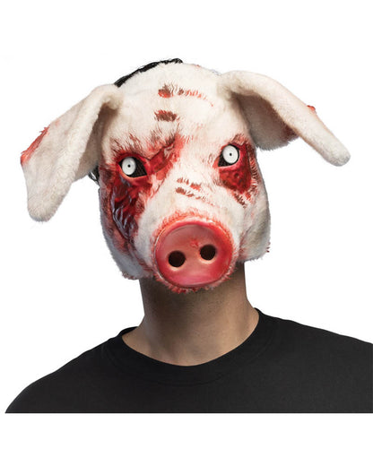 Bloody Pig Plush Halloween Mask