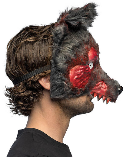 Bloody Werewolf Plush Halloween Mask