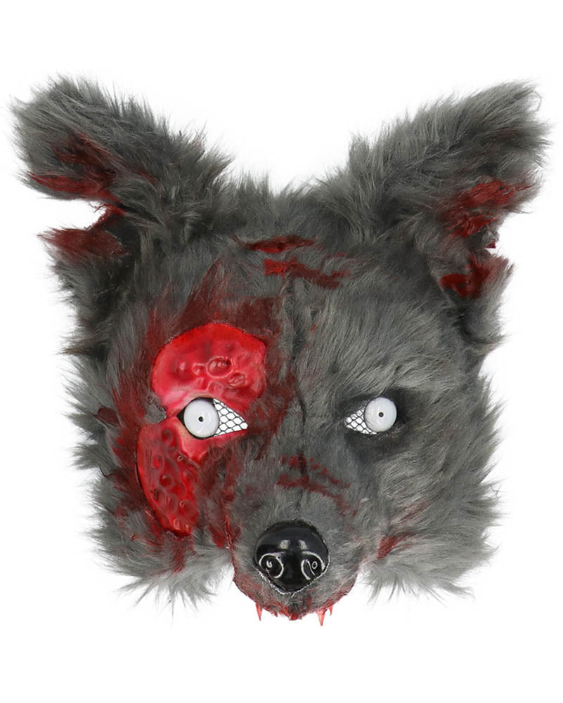 Bloody Werewolf Plush Halloween Mask
