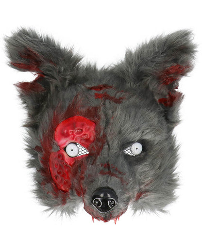 Bloody Werewolf Plush Halloween Mask