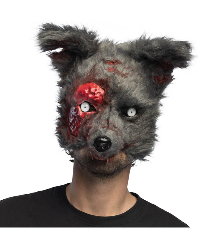 Bloody Werewolf Plush Halloween Mask