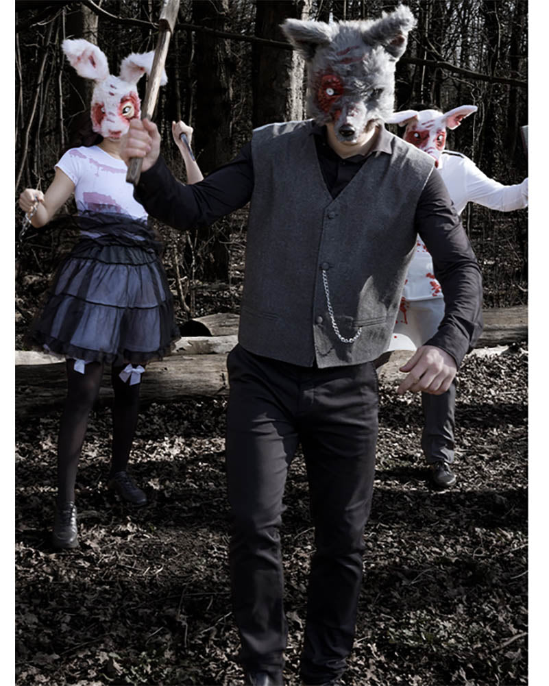 Bloody Werewolf Plush Halloween Mask