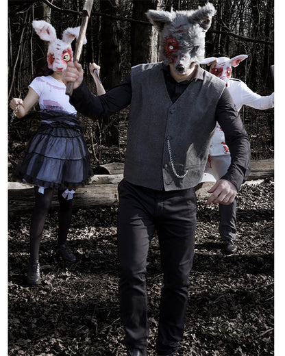 Bloody Werewolf Plush Halloween Mask
