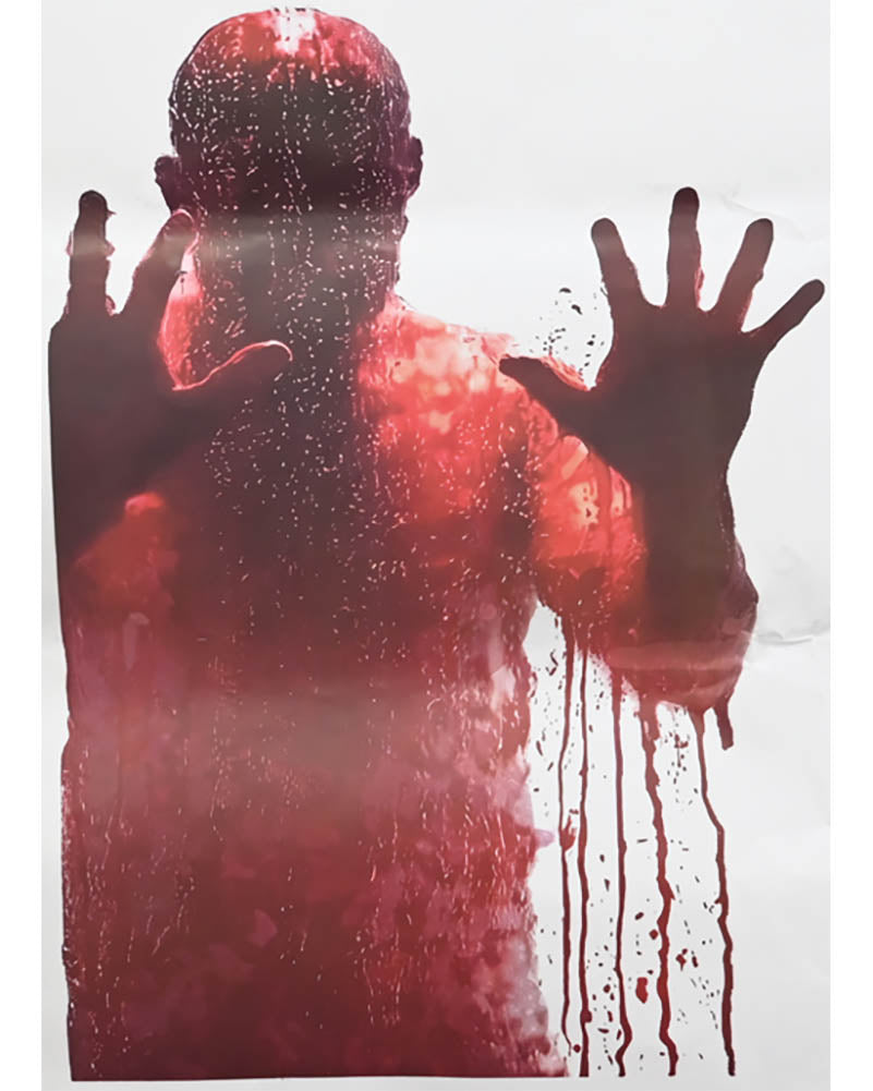 Bloody Zombie Window Decal For Halloween