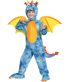 Blue and Orange Dragon Kids Costume