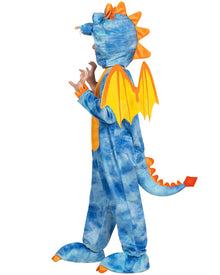 Blue and Orange Dragon Kids Costume