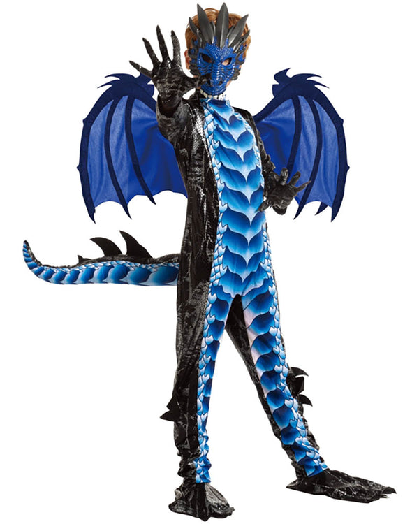 Blue Dragon Boys Costume