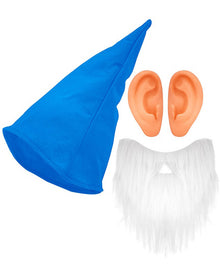 Blue Dwarf Hat Beard And Ears Set