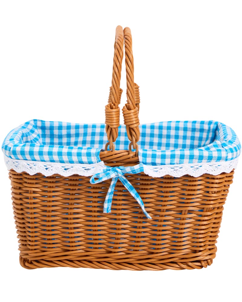 Blue Gingham Fairytale Basket