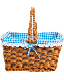 Blue Gingham Fairytale Basket