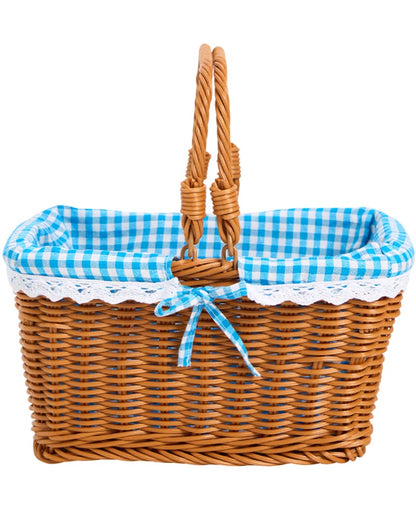 Blue Gingham Fairytale Basket