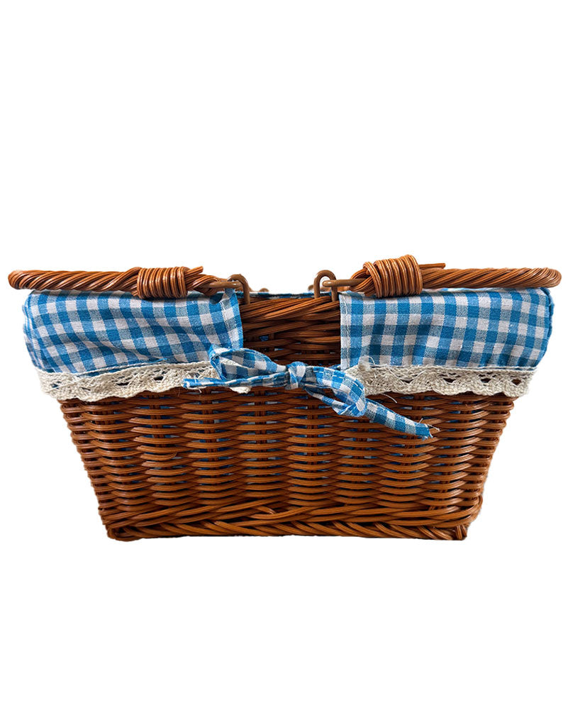 Blue Gingham Fairytale Basket