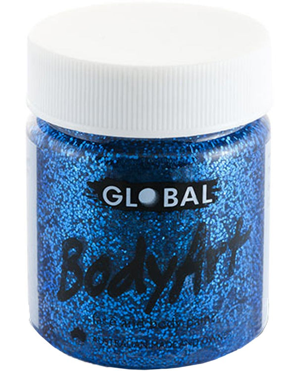 Blue Glitter Face and Body Paint Tub 45ml