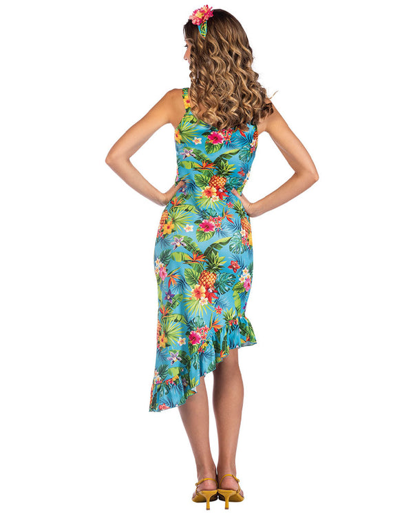 Blue Hawaii Dress Womens Costume