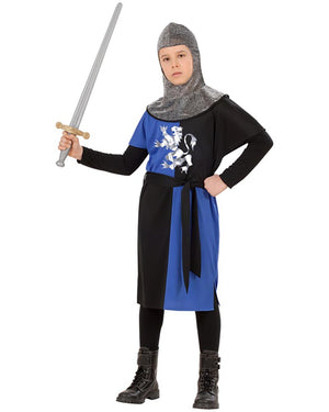 Blue Medieval Warrior Boys Costume