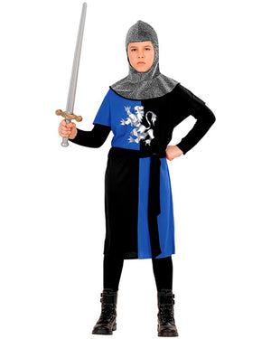 Blue Medieval Warrior Boys Costume