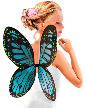 Blue Monarch Butterfly Kids Wings