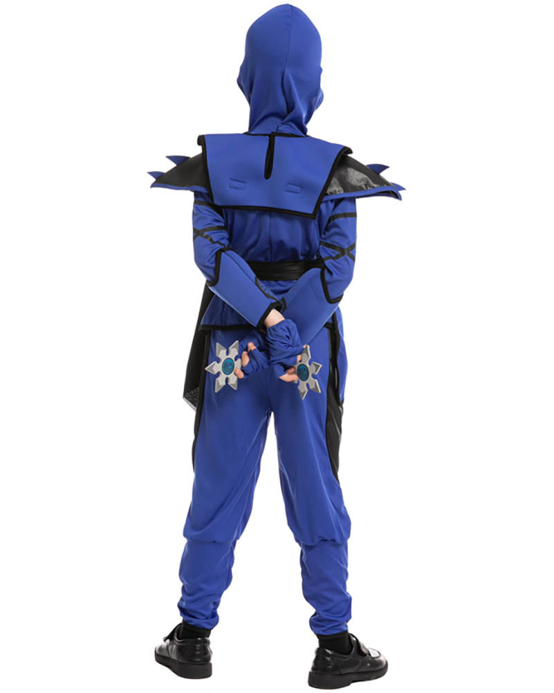 Blue Ninja Combat Kids Costume