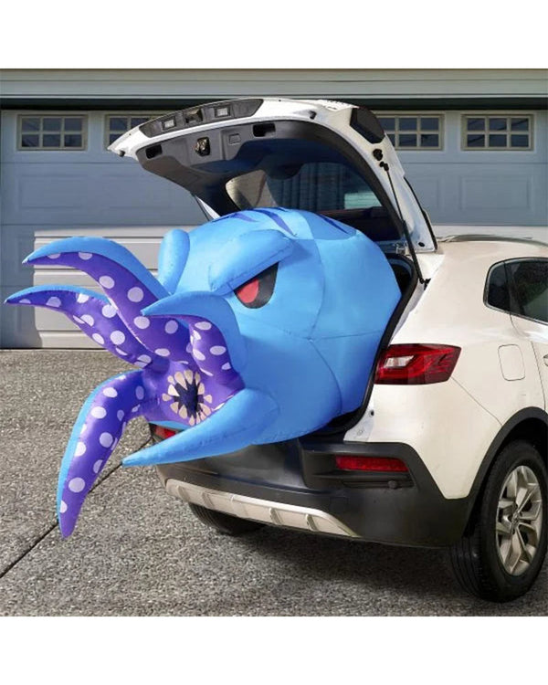 Blue Octopus Trunk Or Treat Car Inflatable 1.5m (DC PLUG)