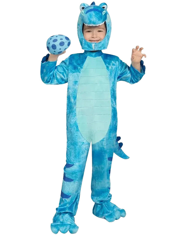 Blue T Rex Dinosaur with Egg Kids Costume