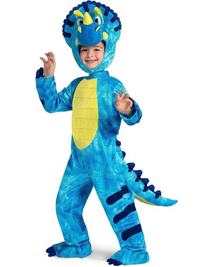 Blue Triceratops Kids Costume