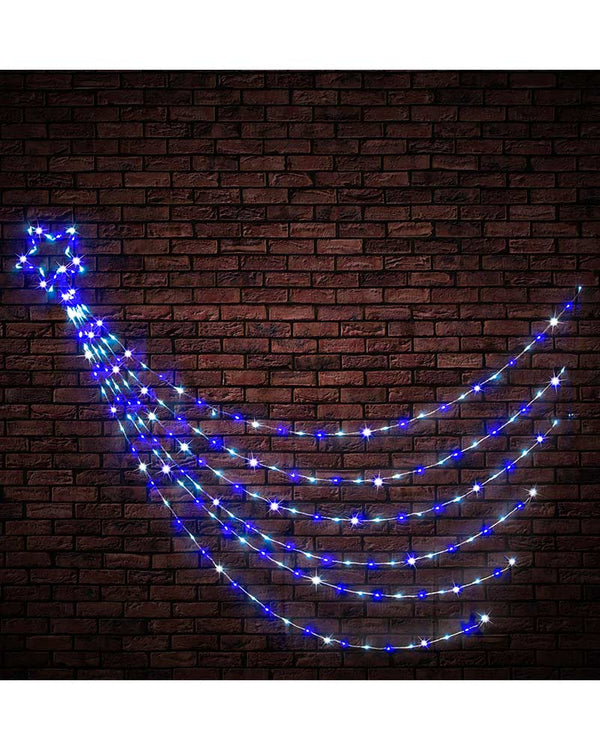 Christmas Blue White LED Waterfall Star 200 Piece 3m