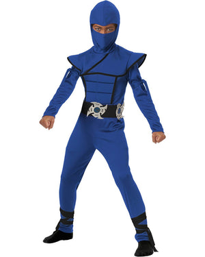 Blue Stealth Ninja Boys Costume
