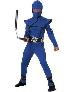 Blue Stealth Ninja Boys Costume