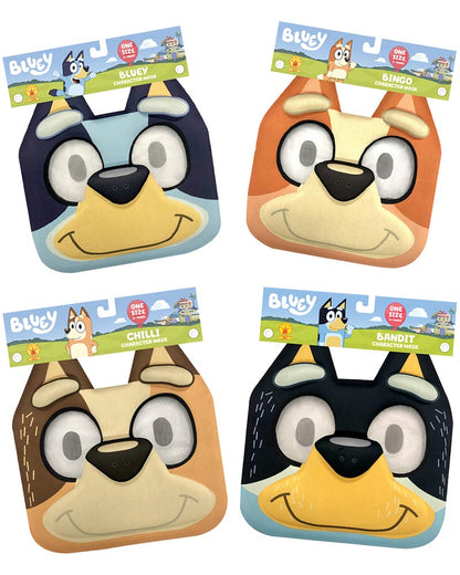 Bluey Family Half Masks Pack of 4