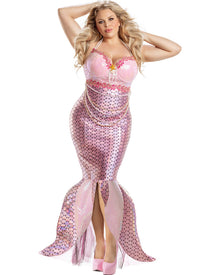 Blushing Beauty Mermaid Womens Plus Size Costume