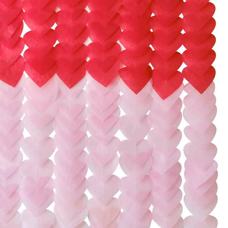 Be Mine Ombre Heart Party Backdrop