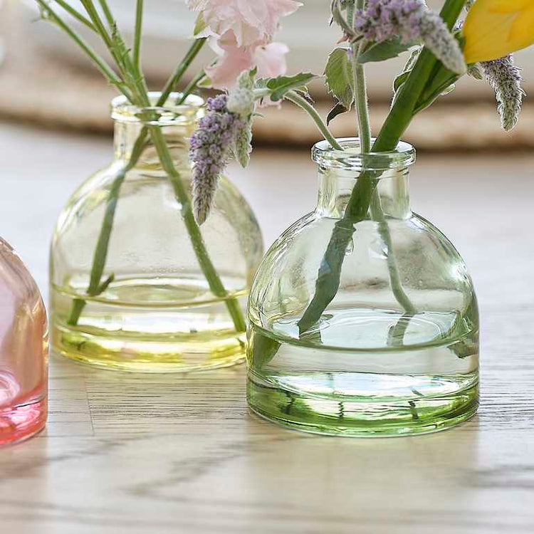 Hop Hop Hooray Bud Coloured Glass Vases
