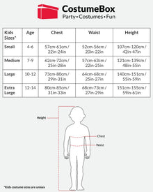 Morph Costume Gold Wise Man Kids Christmas Costume 7-9 Years
