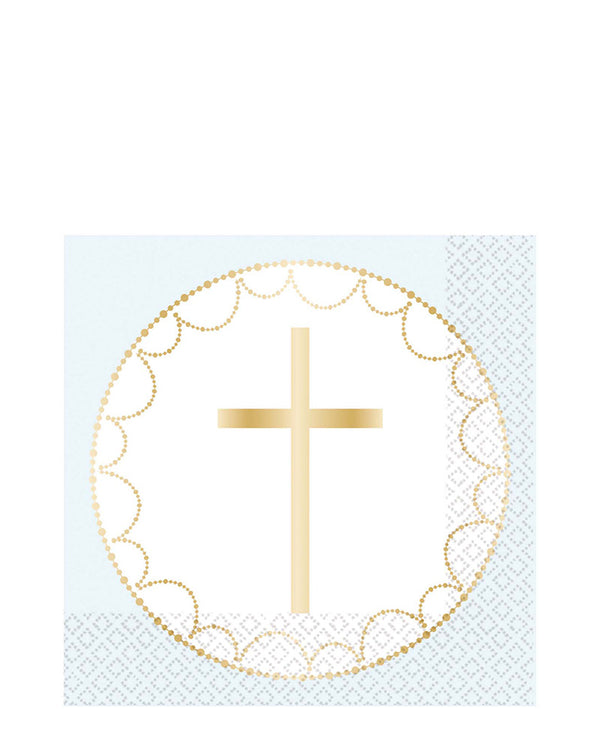 Botanical Celebration Blue Lunch Napkins Pack of 20