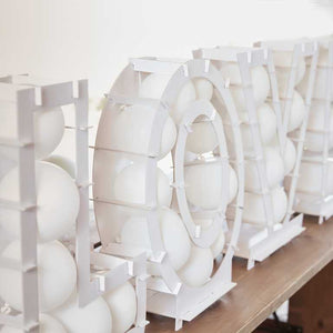 Botanical Wedding Balloon Mosaic Love Shaped Pack of 4