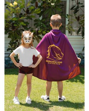 NRL Broncos Mascot Kids Mask