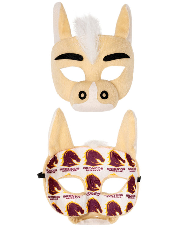 NRL Broncos Mascot Kids Mask