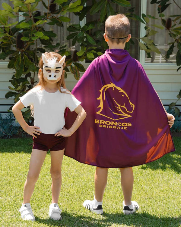 NRL Broncos Supporter Kids Cape