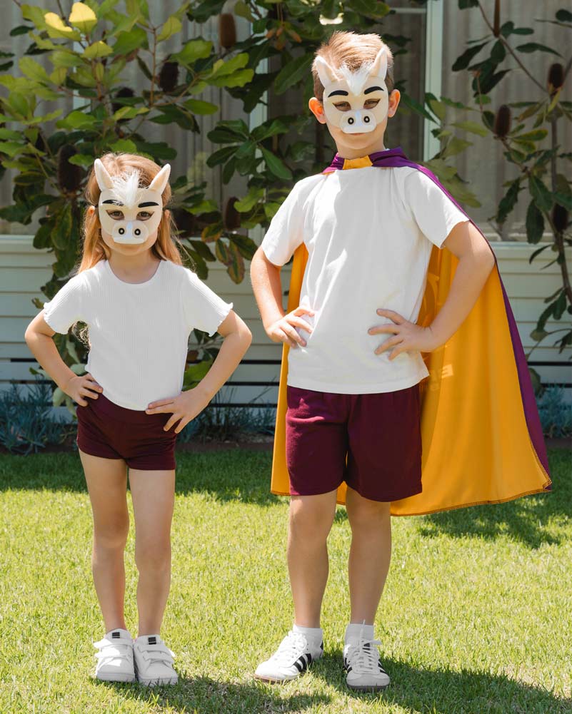 NRL Broncos Supporter Kids Cape