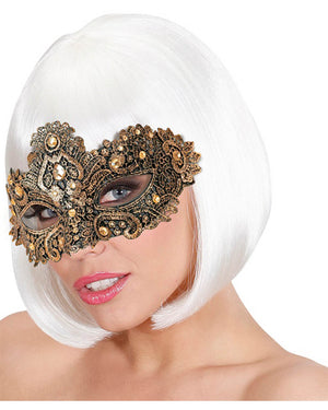 Bronze Theatrical Eye Mask